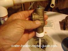 Install new relief valve