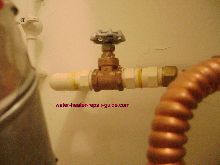 Water valve shuts off water to your water heater.